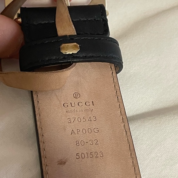 Black Gucci Interlocking Belt